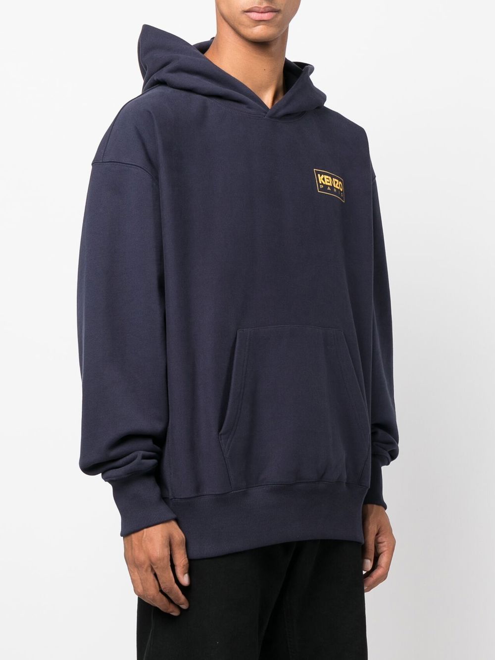 Kenzo logo-print long-sleeve hoodie Men