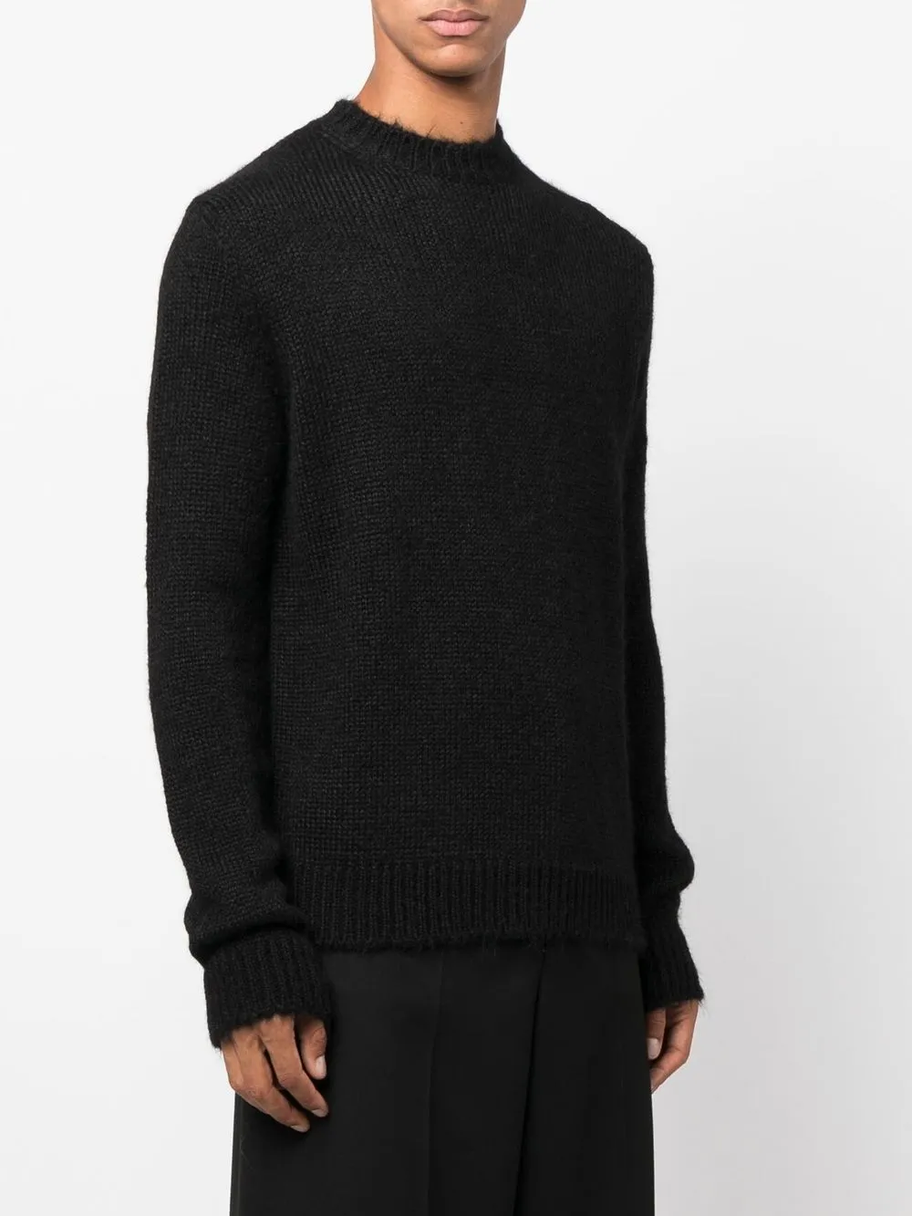  Jil Sander Pullover Mit Rundhalsausschnitt   Schwarz 