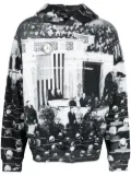 MSFTSrep graphic-print cotton hoodie - Black