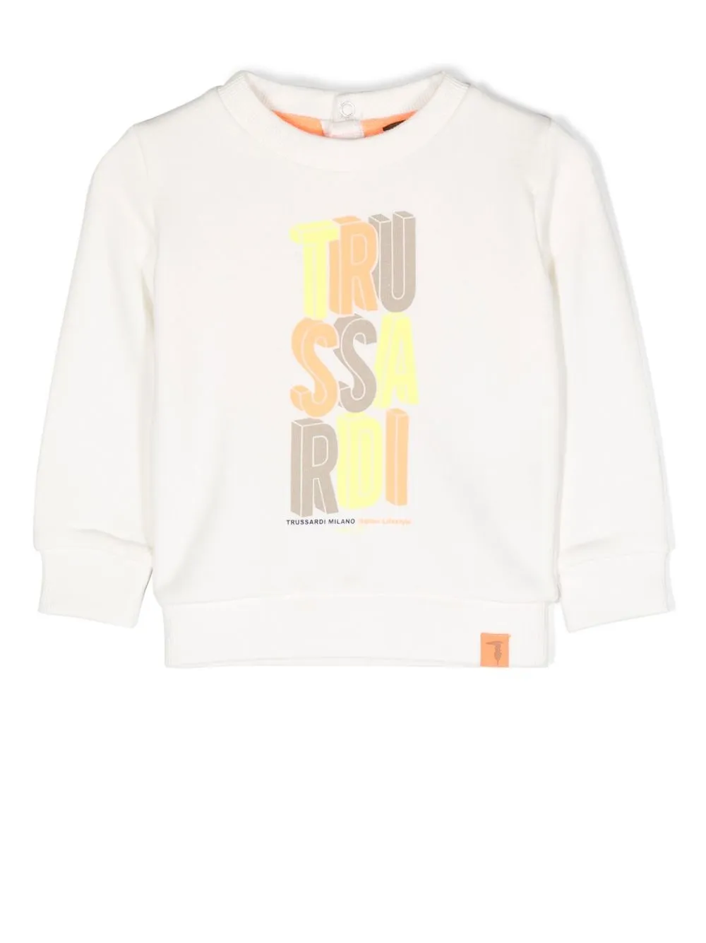 

TRUSSARDI JUNIOR sudadera con logo estampado - Blanco