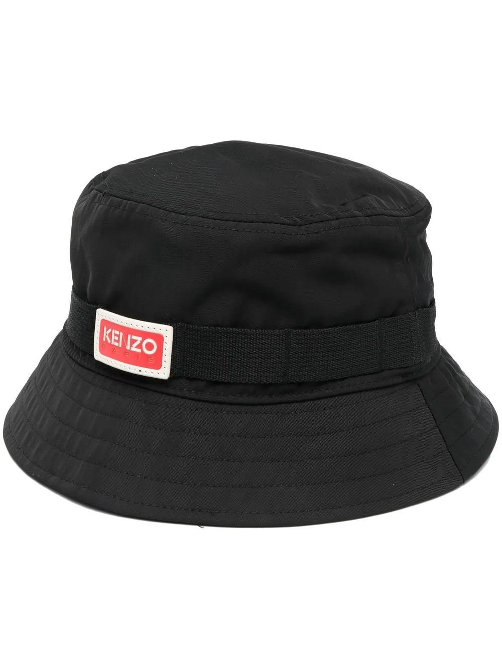 logo-print bucket hat