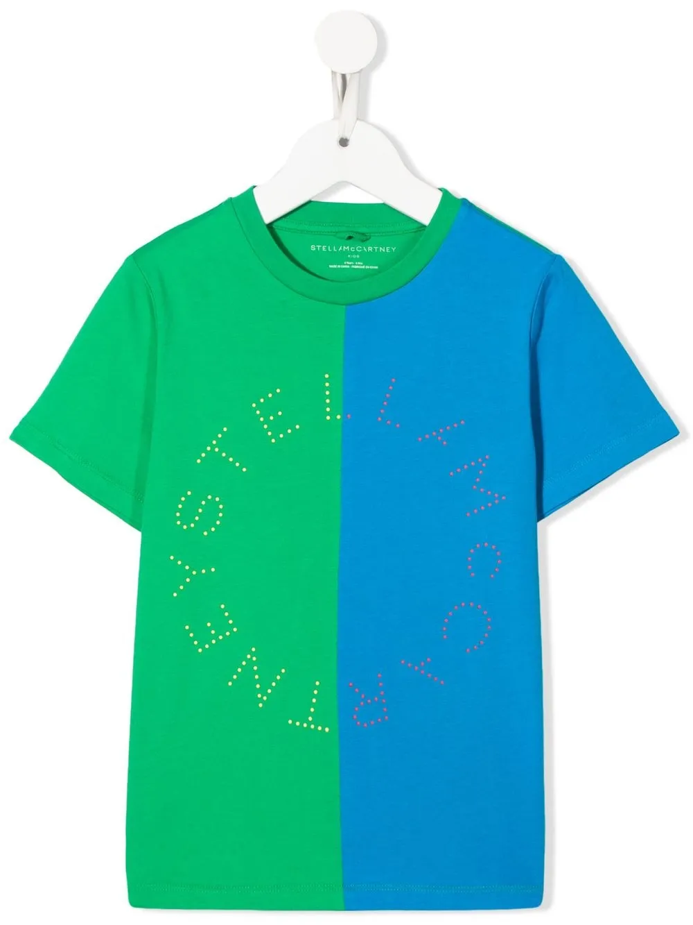 

Stella McCartney Kids playera con diseño color block - Azul