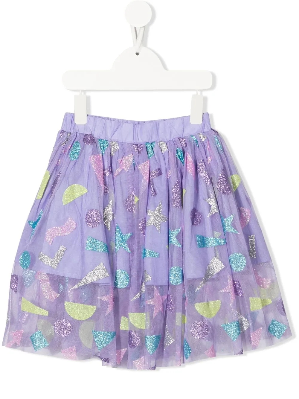 

Stella McCartney Kids falda estilo tutú con estampado metalizado - Morado