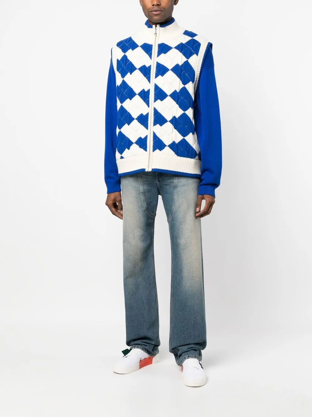 Tenit knitted zip-front vest