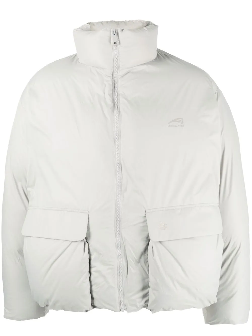 

Ader Error zip-up padded down jacket - Neutrals