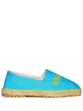 DSQUARED2 logo-print espadrilles - Blue