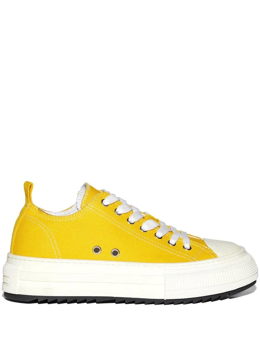 Dsquared2 toe-cap low-top sneakers - M2630 CYBER YELLOW+FUCSIA