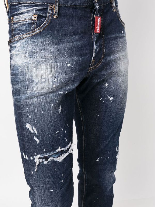 Dsquared2 Distressed slim-cut Jeans - Farfetch