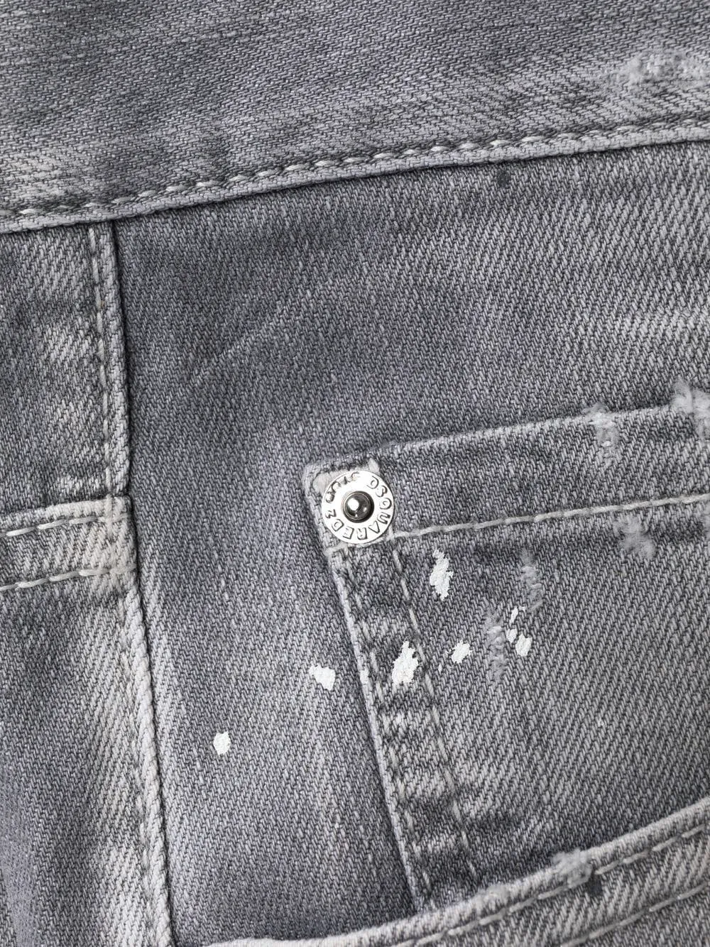 DSQUARED2 Jeans dritti con lavaggio acido | Image 7