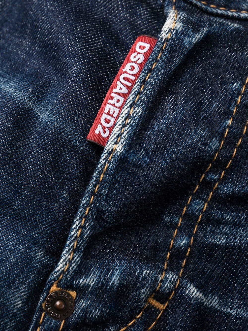 DSQUARED2 logo-patch skinny-cut jeans Men