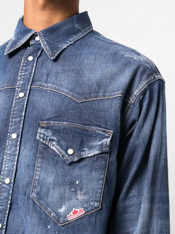 あす着] ディースクエアード DSQUARED2 デニムシャツ メンズ D2