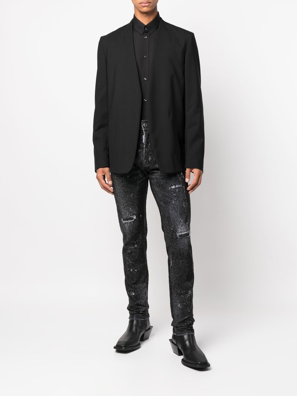 Dsquared2 Button-up overhemd - Zwart