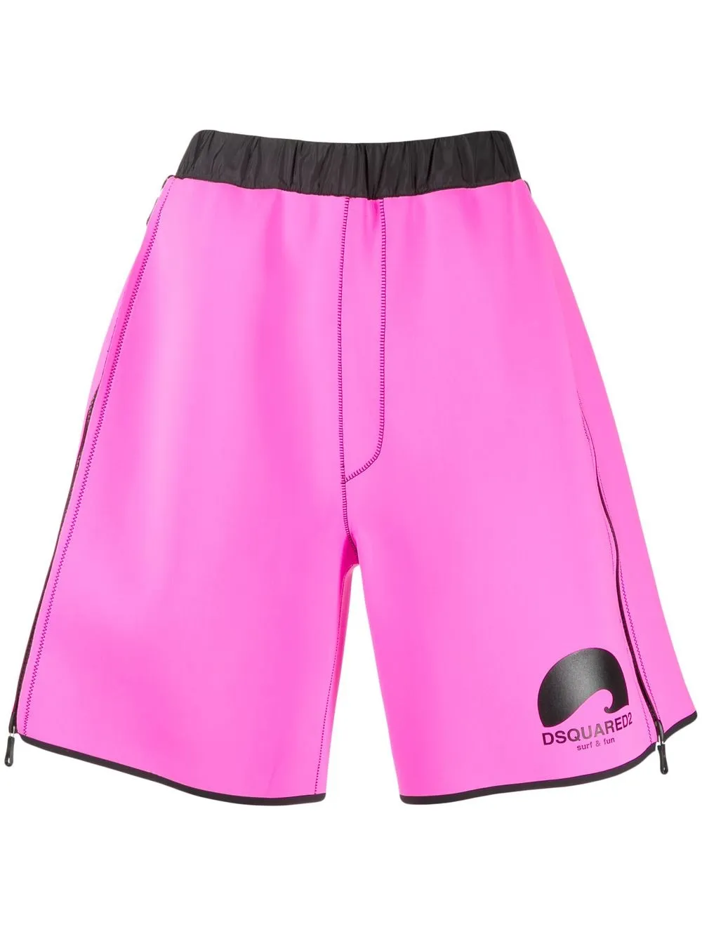 

Dsquared2 shorts con logo estampado - Rosado