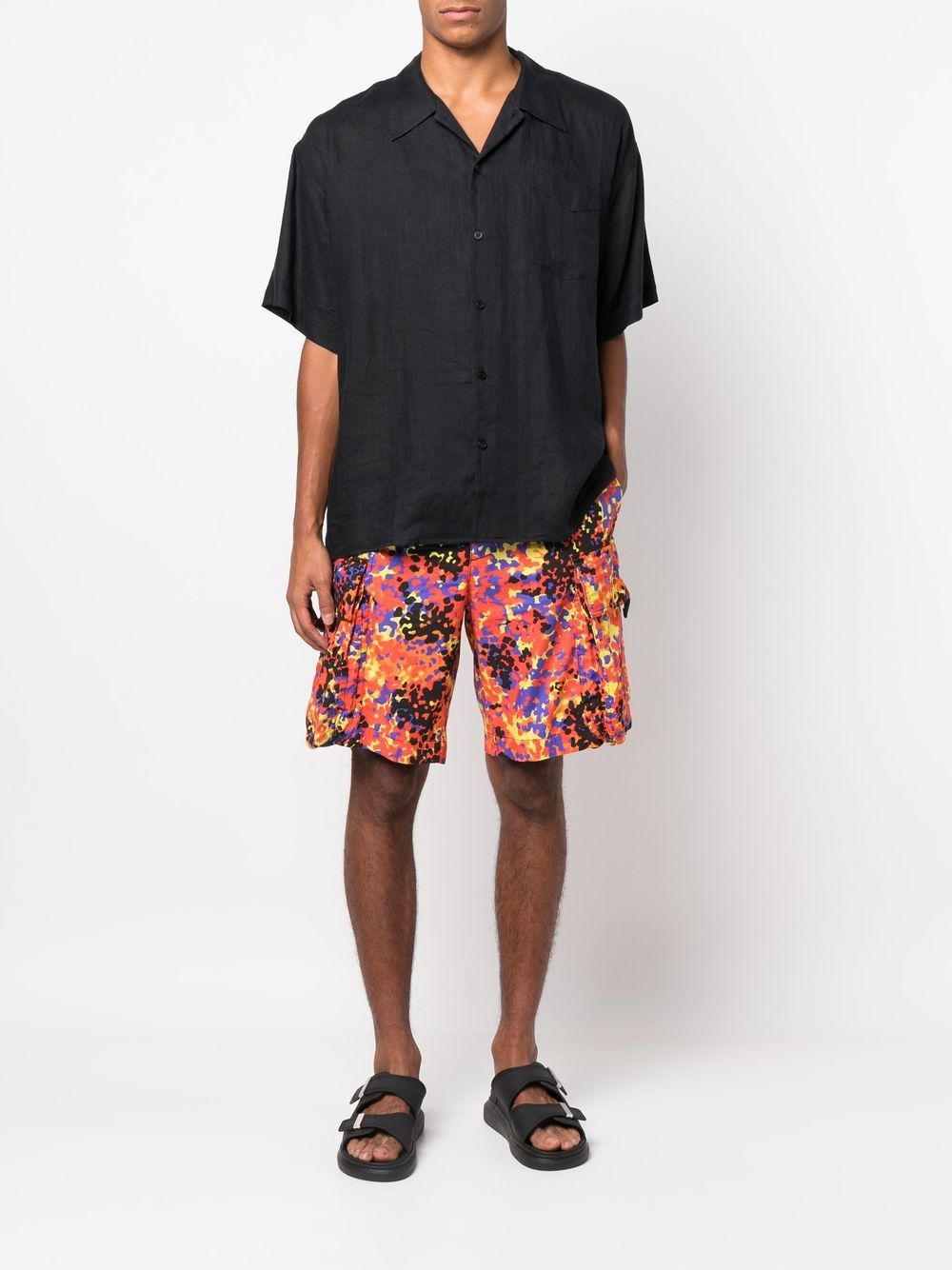 Dsquared2 Shorts met camouflageprint - Oranje