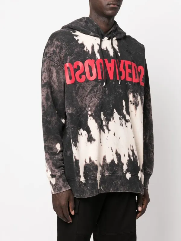 DSQUARED2 ロゴプリント パーカー | ブラック | FARFETCH JP
