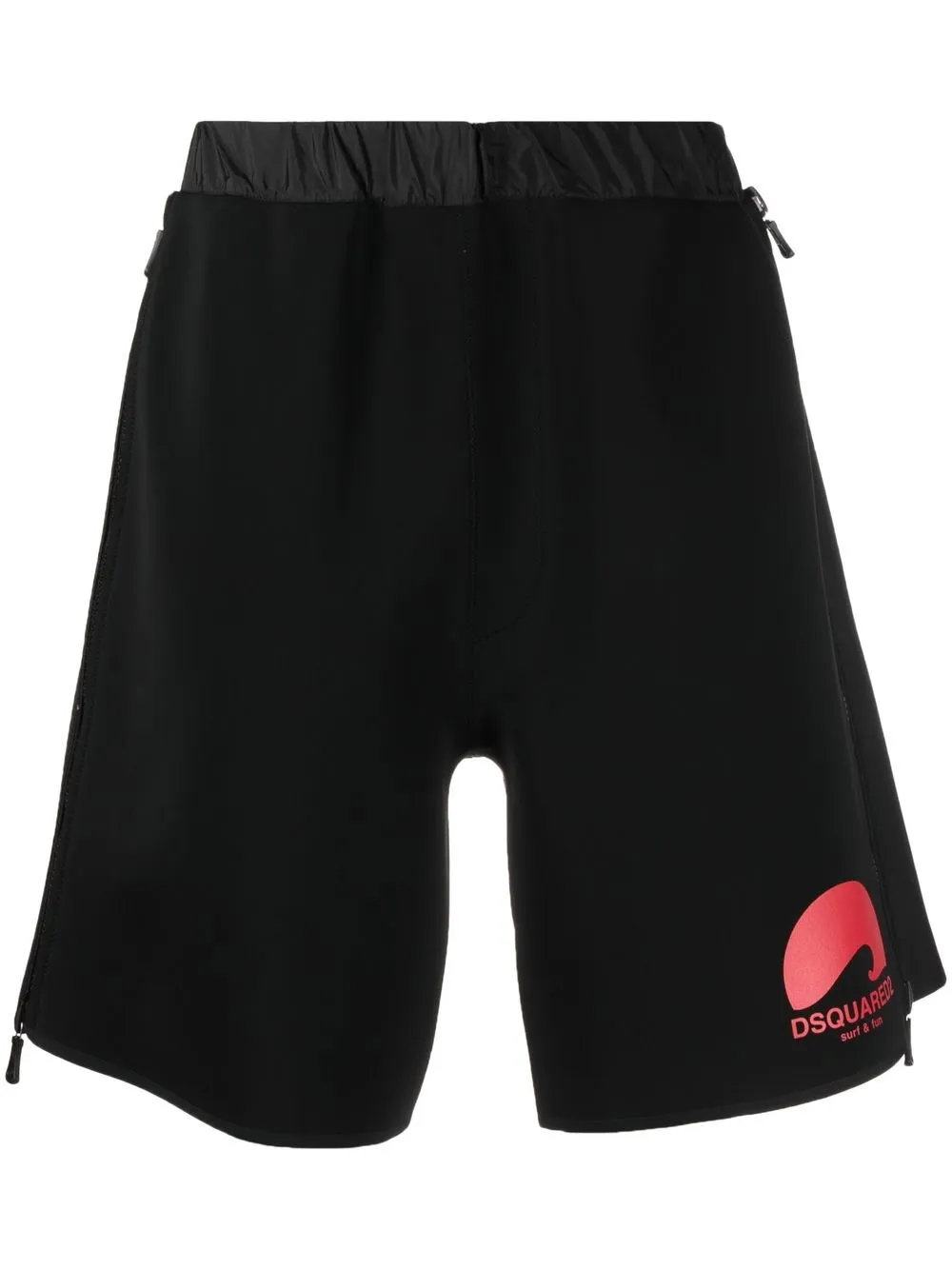 

Dsquared2 shorts con logo estampado - Negro