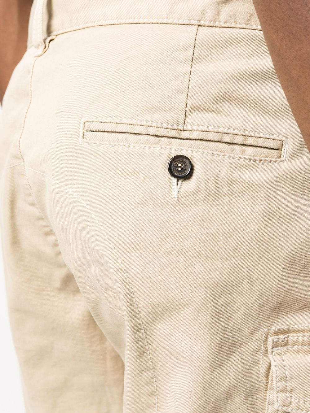 Shop Dsquared2 Logo-tag Chino Shorts In Nude