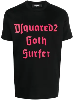 DSQUARED2 logo-print T-shirt | Black | FARFETCH