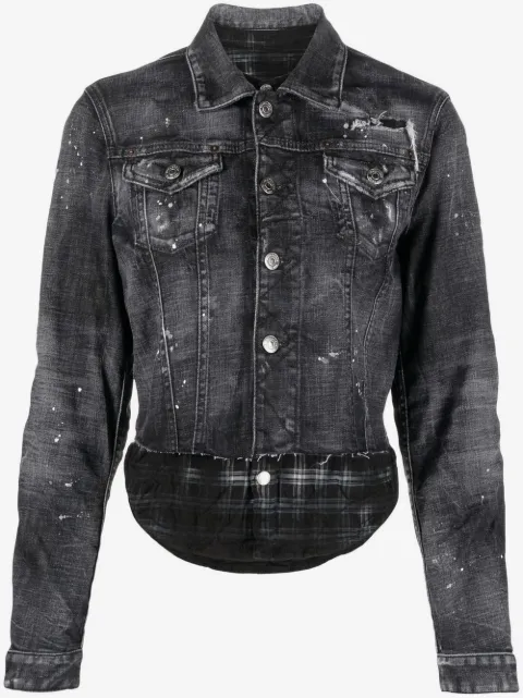 DSQUARED2 distressed-effect denim jacket