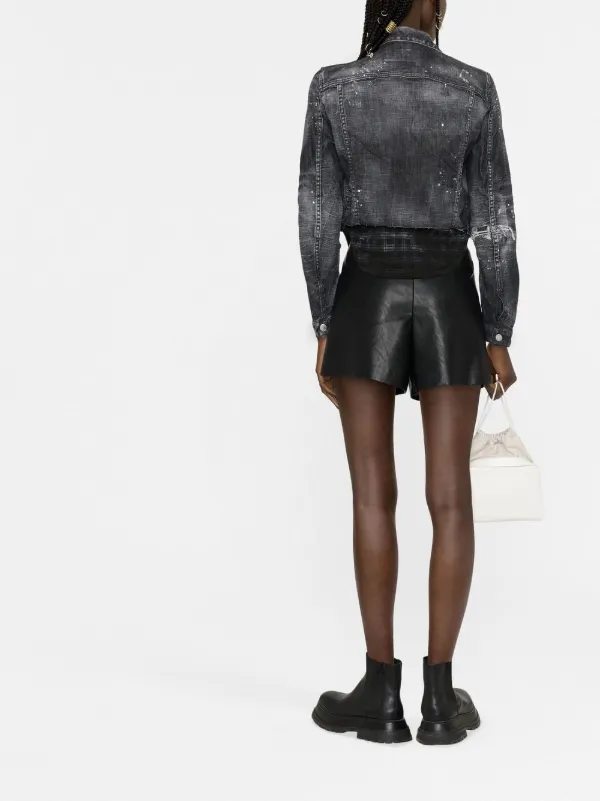 DSQUARED2 ディースクエアード ダメージ デニムジャケット | ブラック
