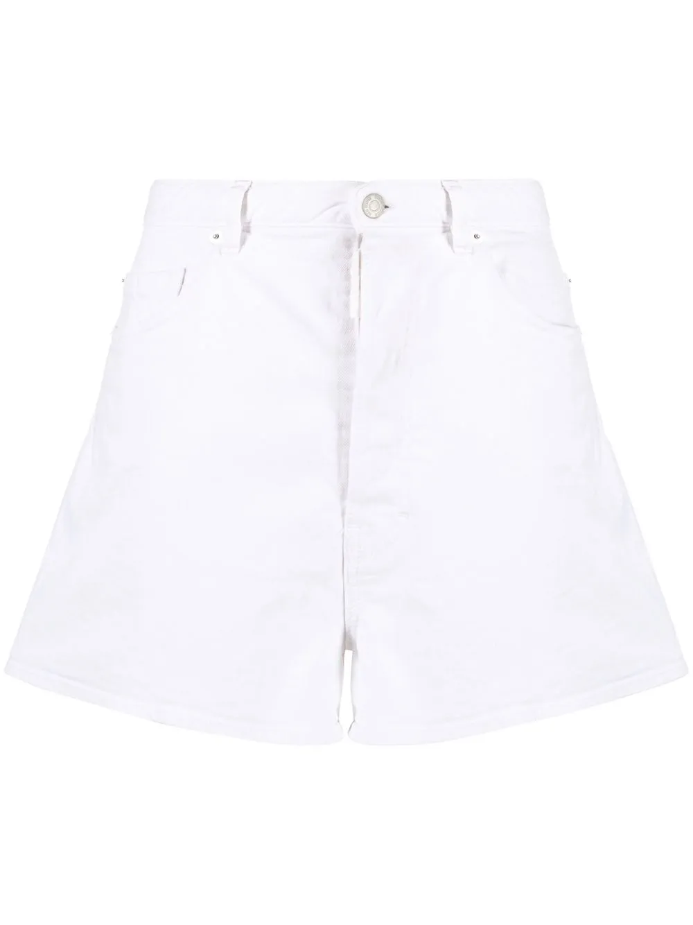 Dsquared2 White Bull Denim Shorts