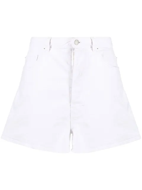 Dsquared2 White Bull denim shorts