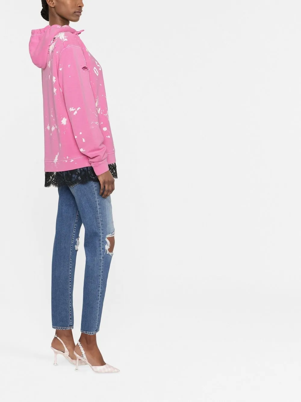 Splatter hoodie Clearance