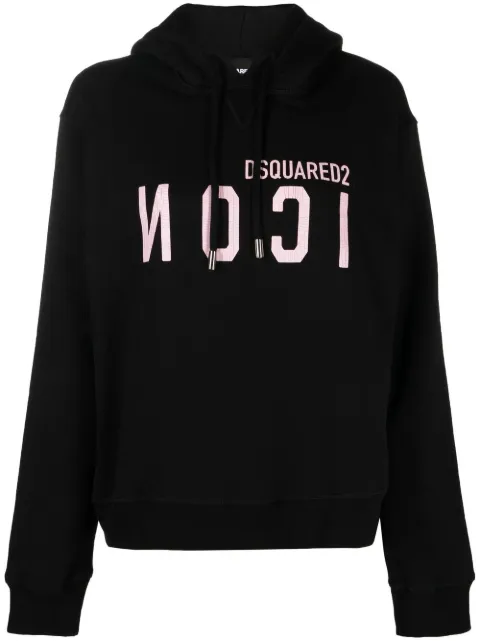 Dsquared2 Icon print cotton hoodie