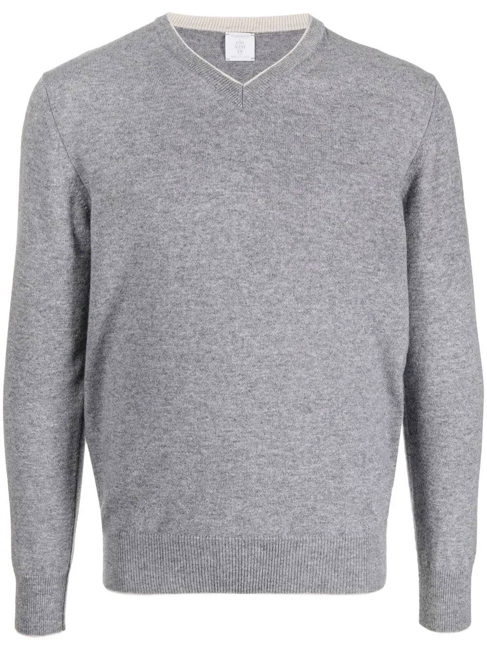 

Eleventy V-neck cashmere jumper - Grey