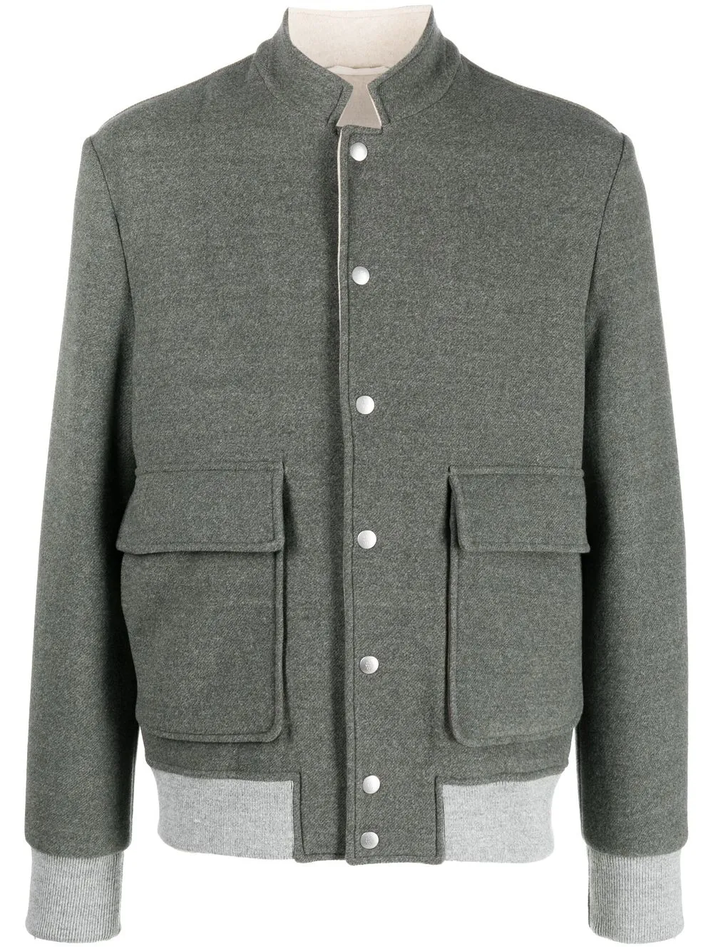 

Eleventy wool bomber jacket - Grey