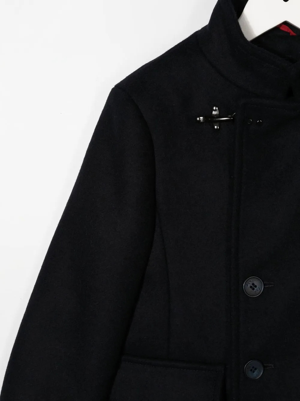  Fay Kids Double-breasted Short Coat - Blue 
