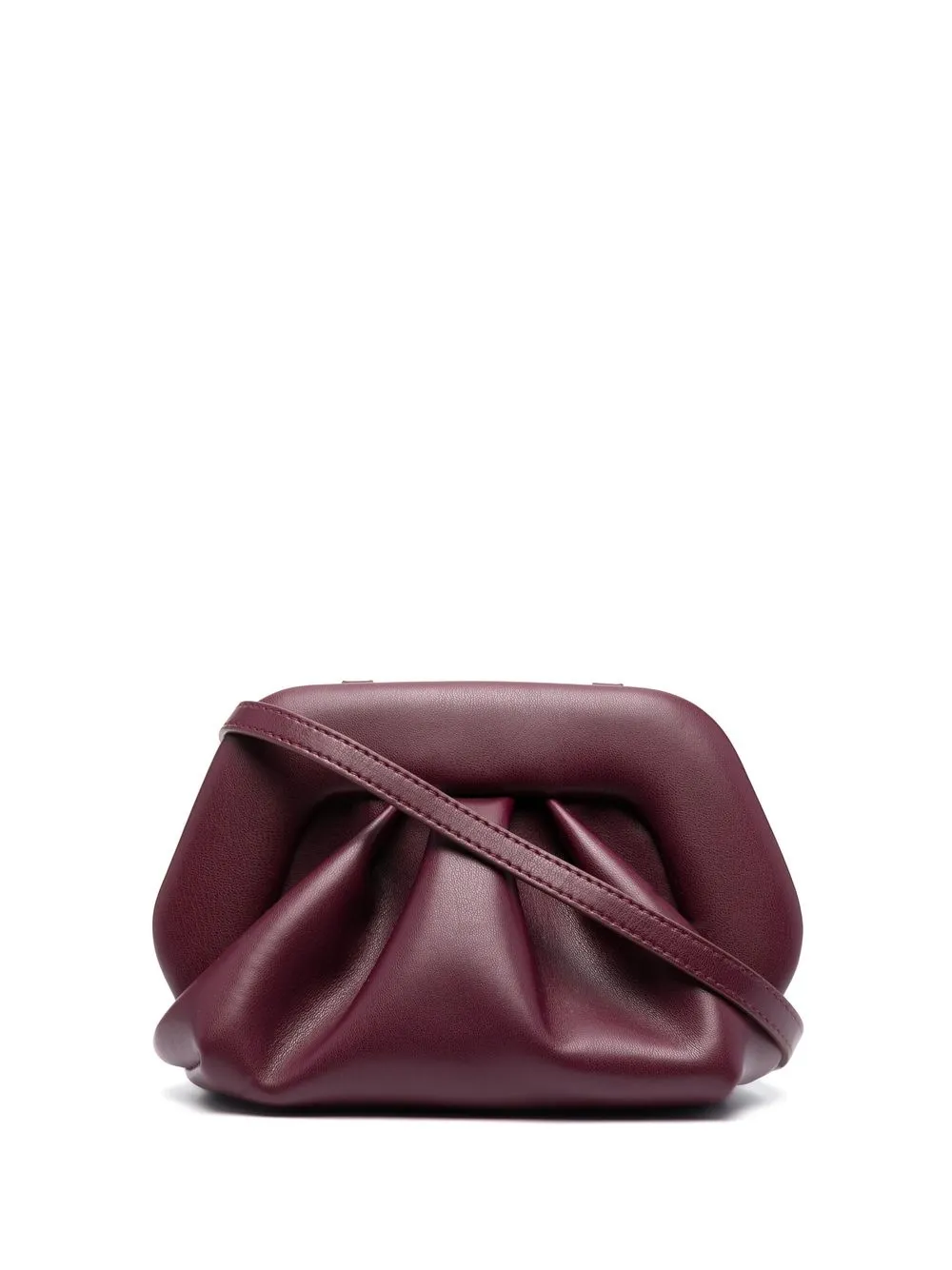 

Themoirè bolsa crossbody fruncida - Morado