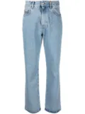 GCDS high-waist straight jeans - Blue