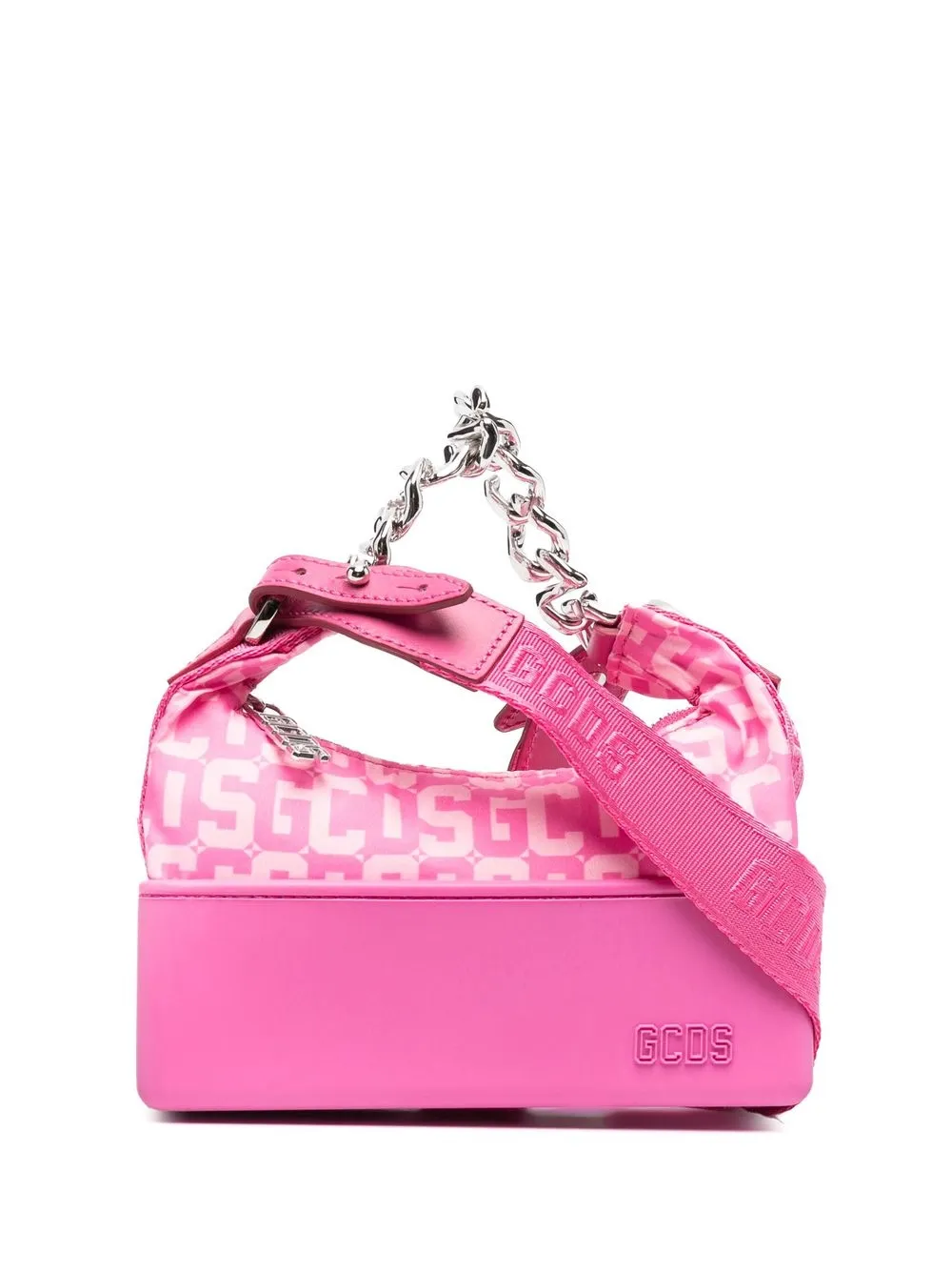 

Gcds bolsa de hombro con logo estampado - Rosado