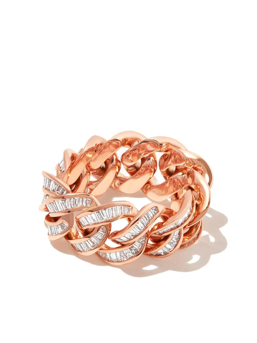 

SHAY anillo Essential en oro rosa de 18kt con diamantes - Rosado