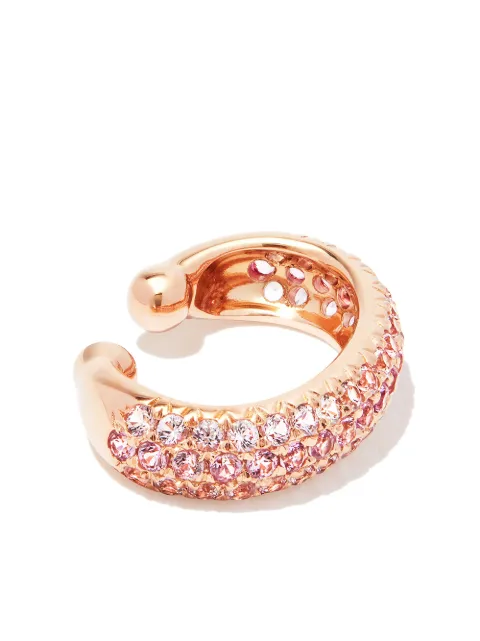 SHAY 18kt rose gold Jumbo sapphire ear cuff