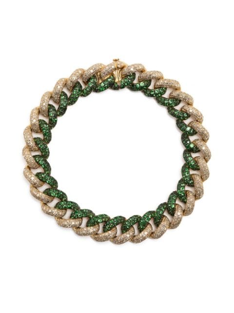 SHAY 18kt yellow gold diamond chain-link bracelet