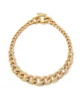 SHAY 18kt yellow gold Diamond Gradual Pave Link bracelet