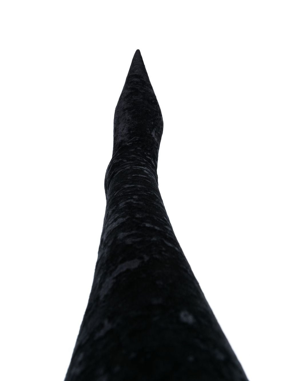 Shop Balenciaga Knife Thigh-high Crushed Velvet Boots In Black