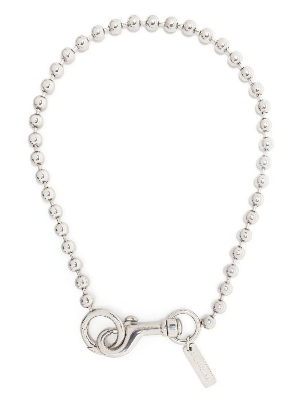 balenciaga collier skate en maille boule - argent