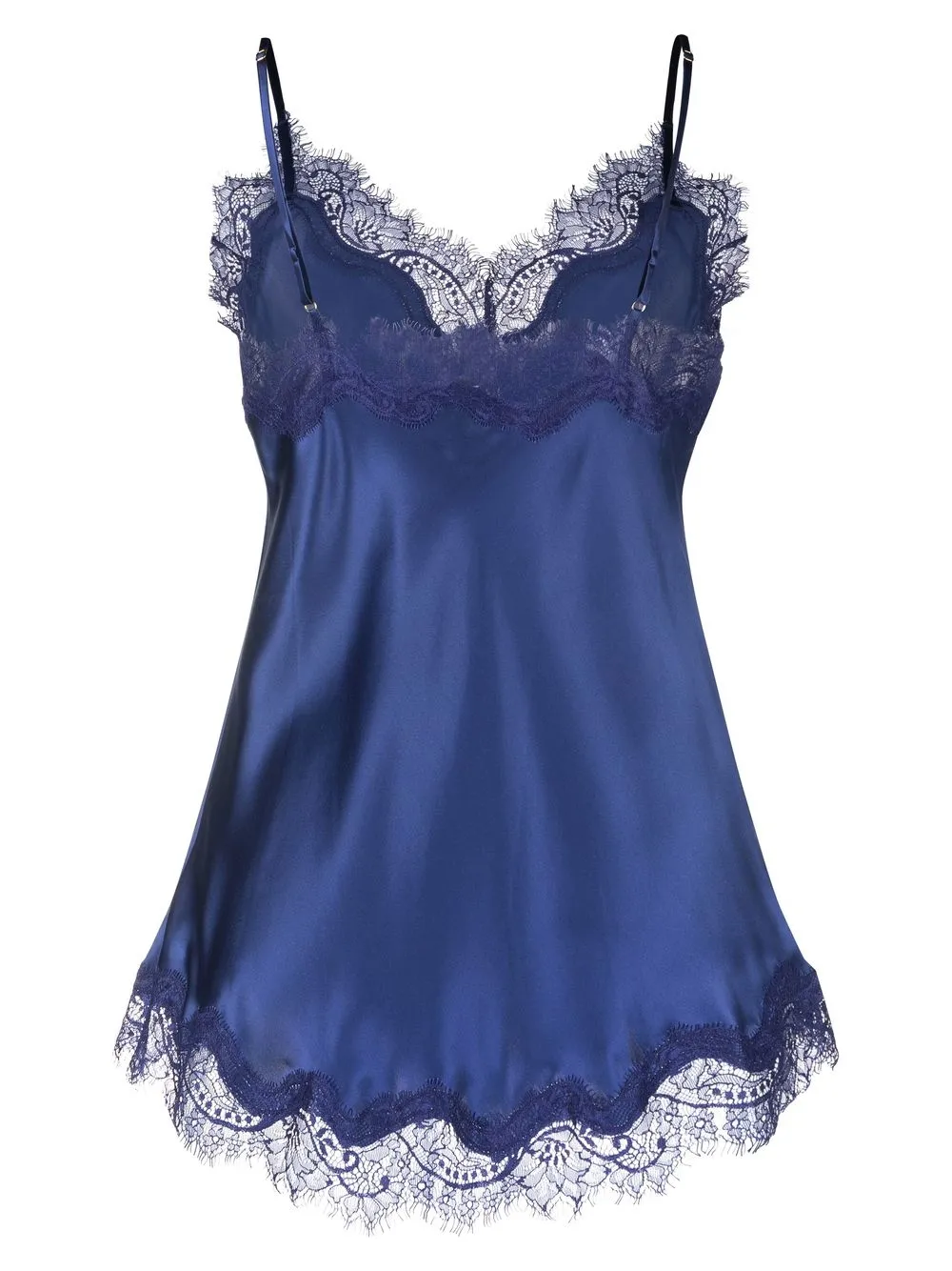 Sainted Sisters Scarlett lacetrim Silk Camisole Farfetch