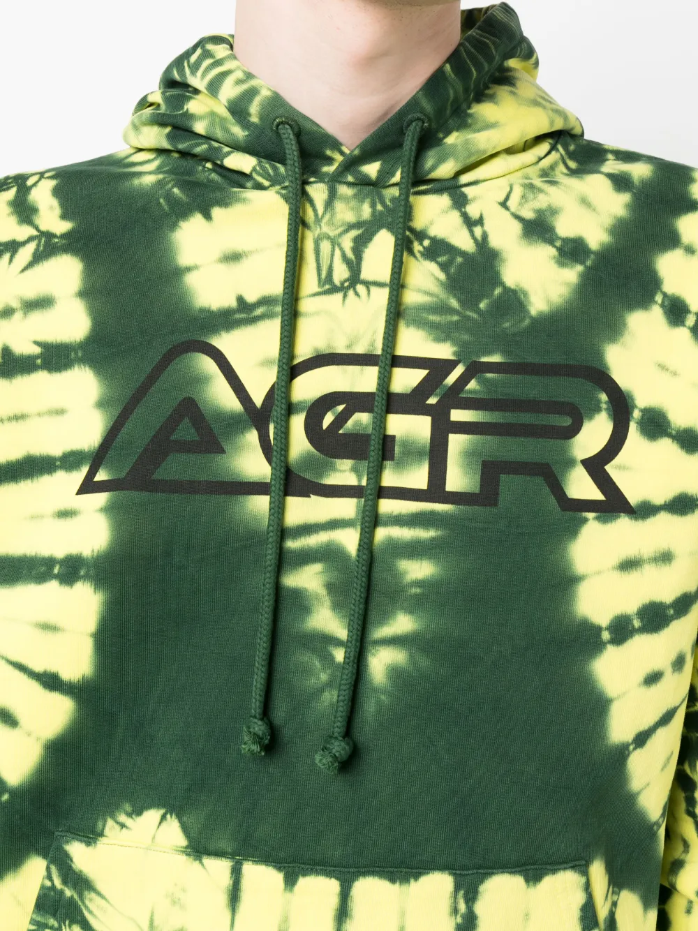 AGR HAPPINESS ABSTRACT-PRINT HOODIE