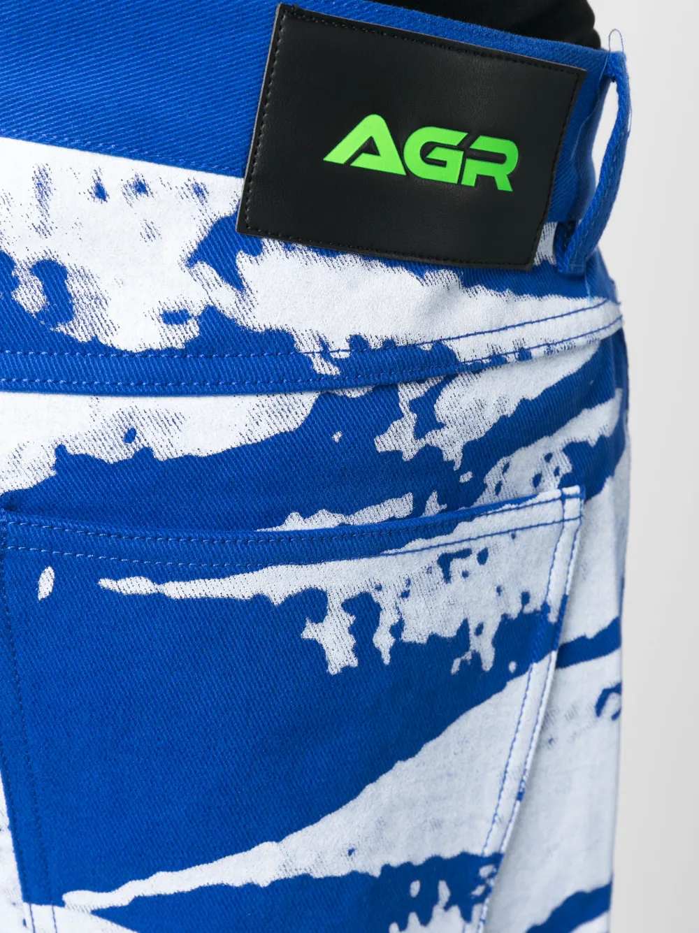 AGR TRUSTWORTHY PRINTED WIDE-LEG JEANS