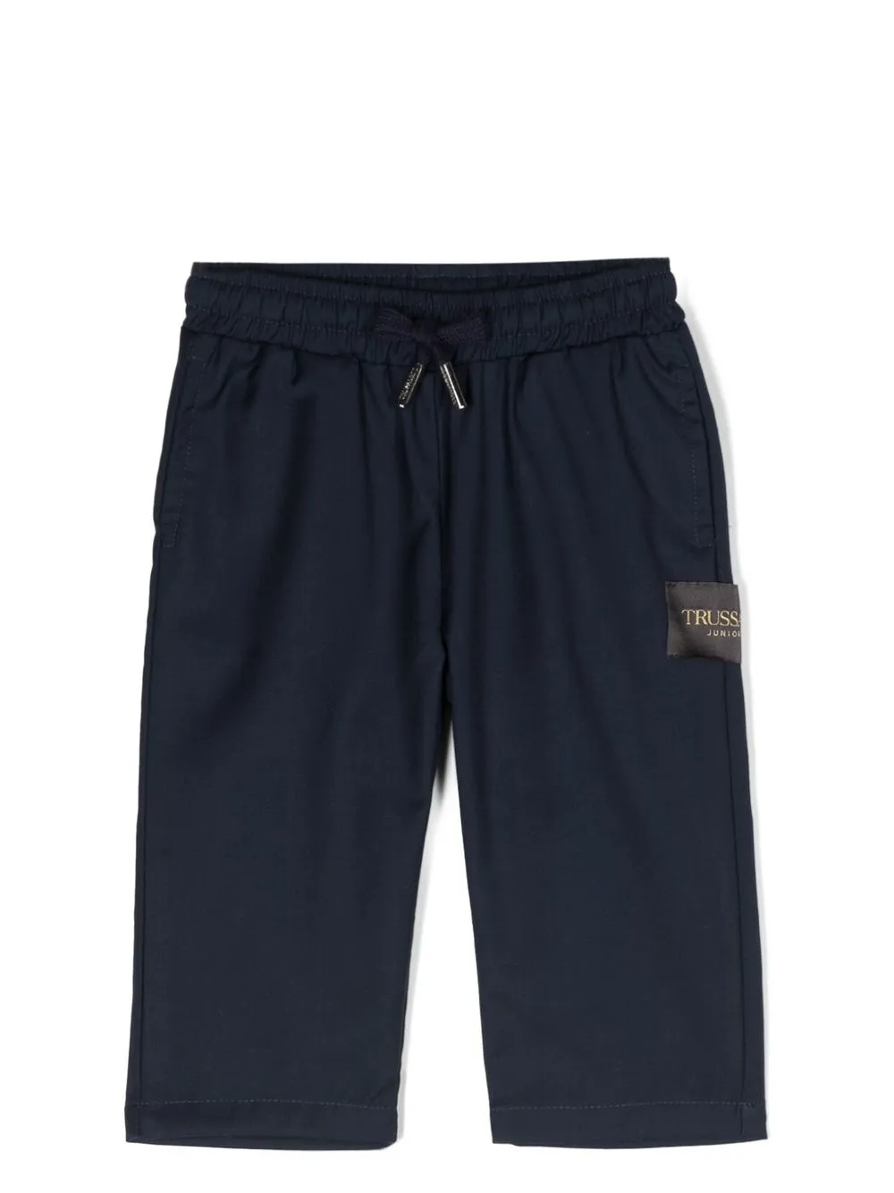 

TRUSSARDI JUNIOR side logo-patch trousers - Blue