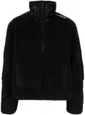 032c panelled funnel neck jacket - Black