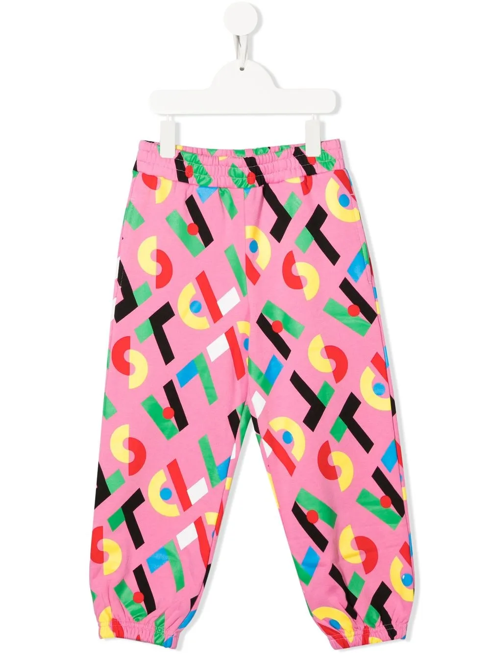 

Stella McCartney Kids pants con logo estampado - Rosado