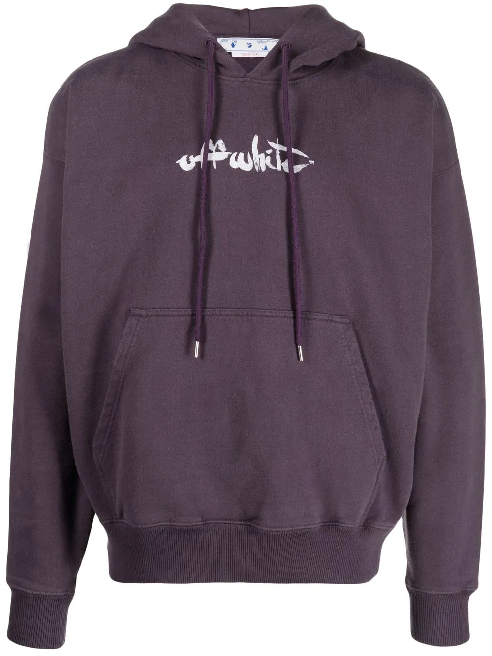 

Off-White hoodie con logo estampado - Morado