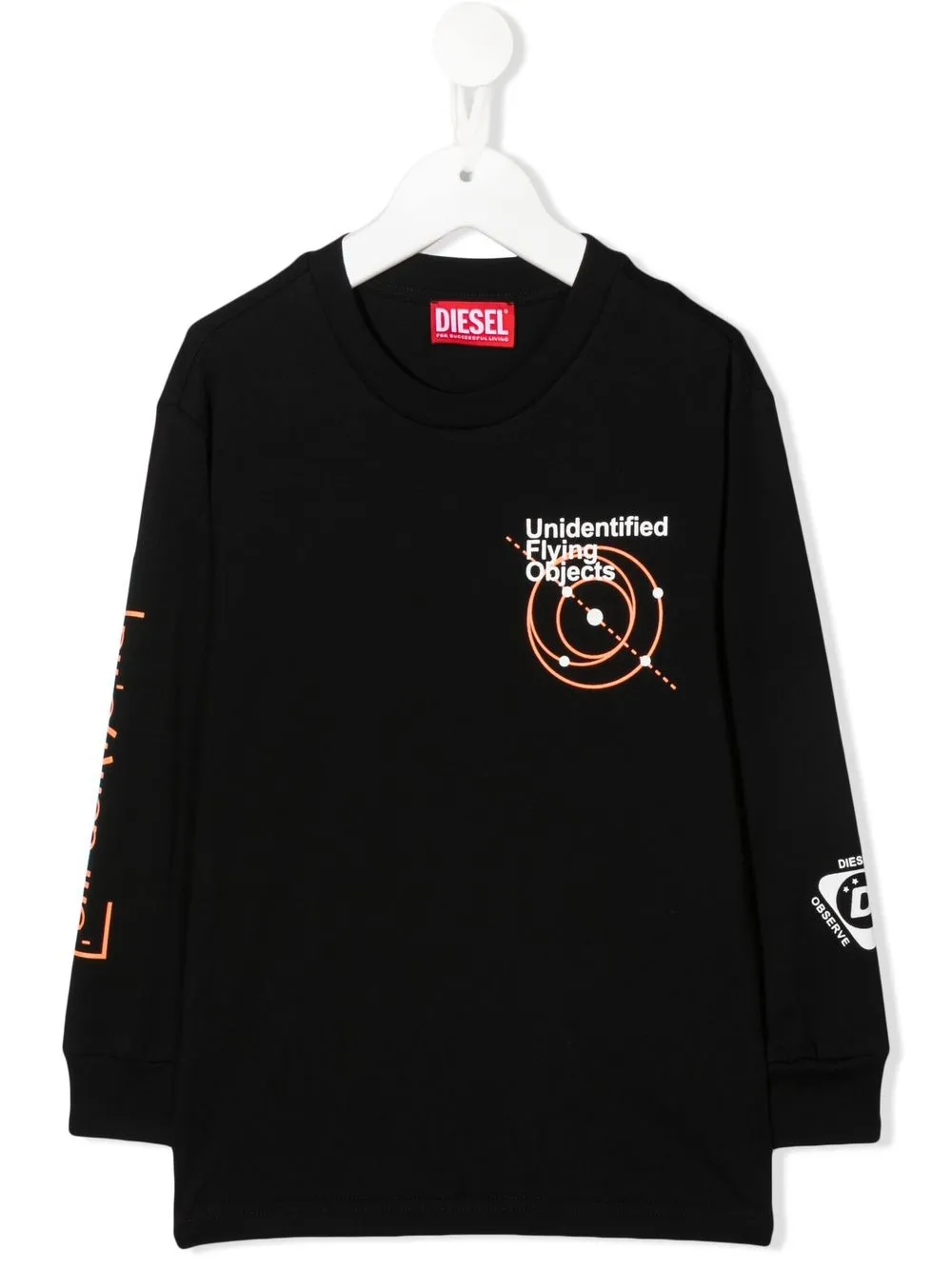 

Diesel Kids playera con estampado Flying Objects - Negro