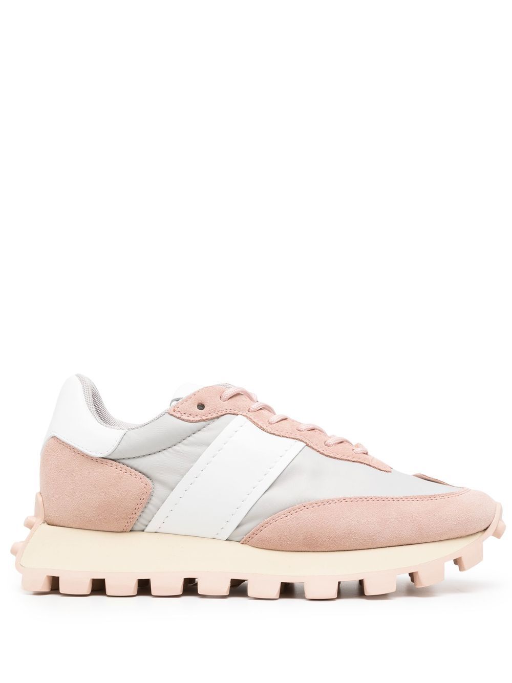 Tod's Panelled Low-top Sneakers In Pink