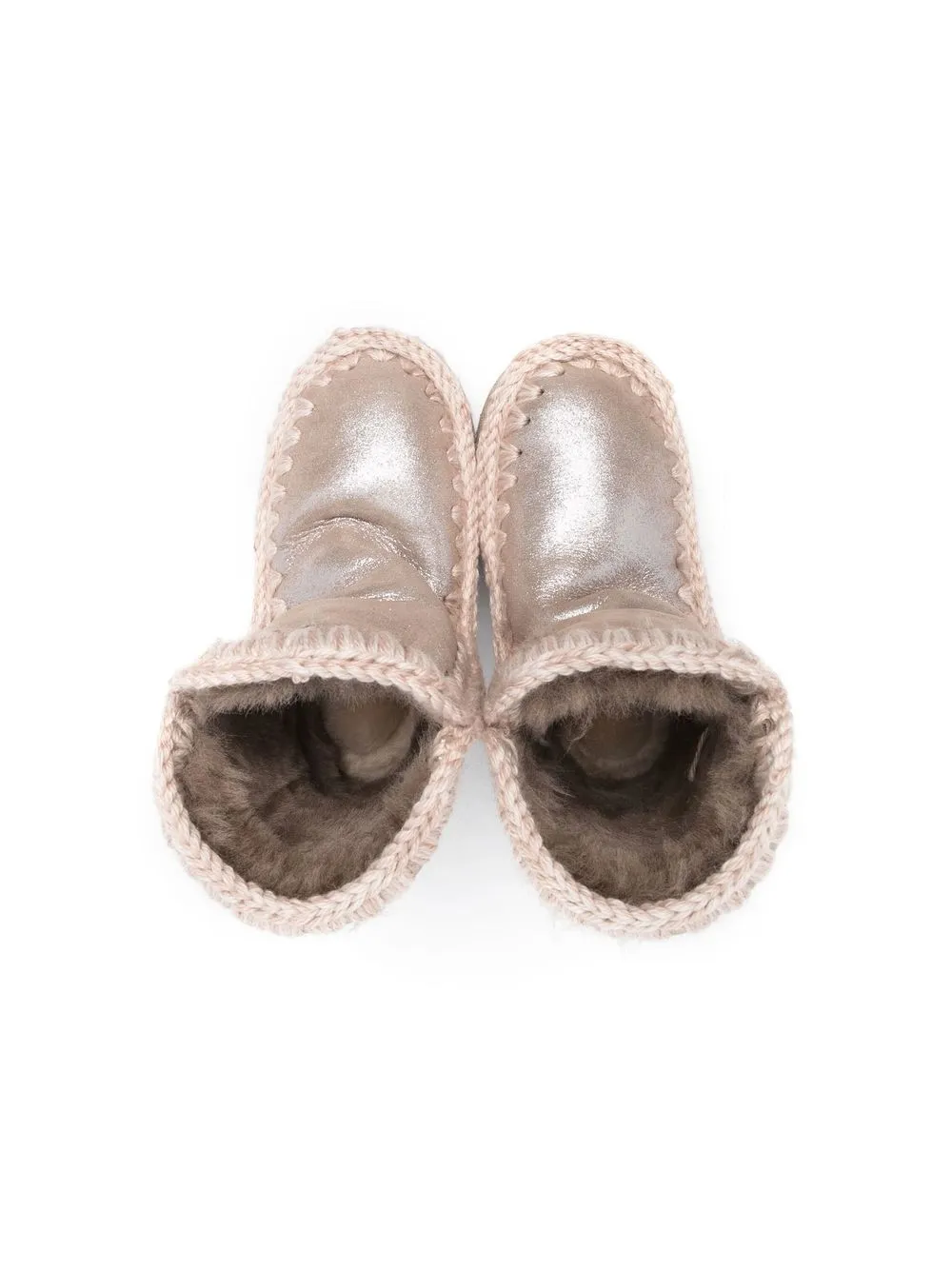 Shearling-Lined Leather Boots